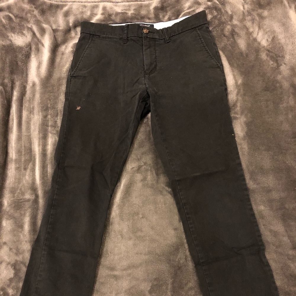 Black chino pants